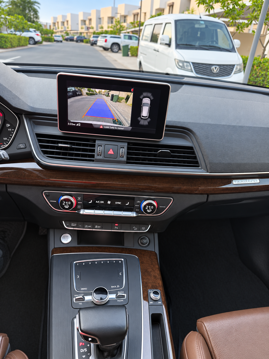 White Audi Q5 S Line 2020